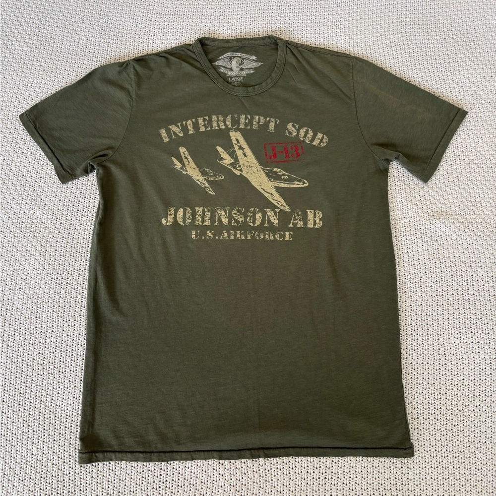 JoMo (Johnson Motors Inc.) T‑Shirt – Men’s Large – Green Moto Graphic Tee
